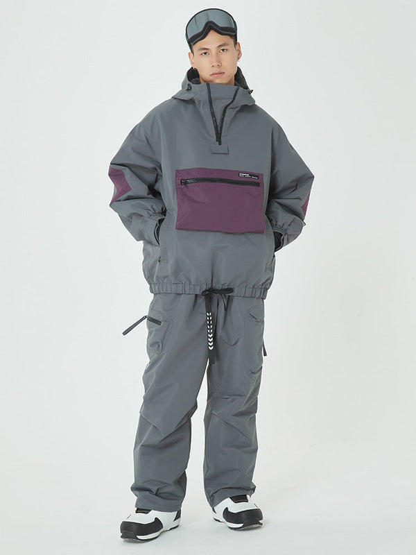 Winter-Bomberjacke für Herren mit passender Cargo-Snowboardhose