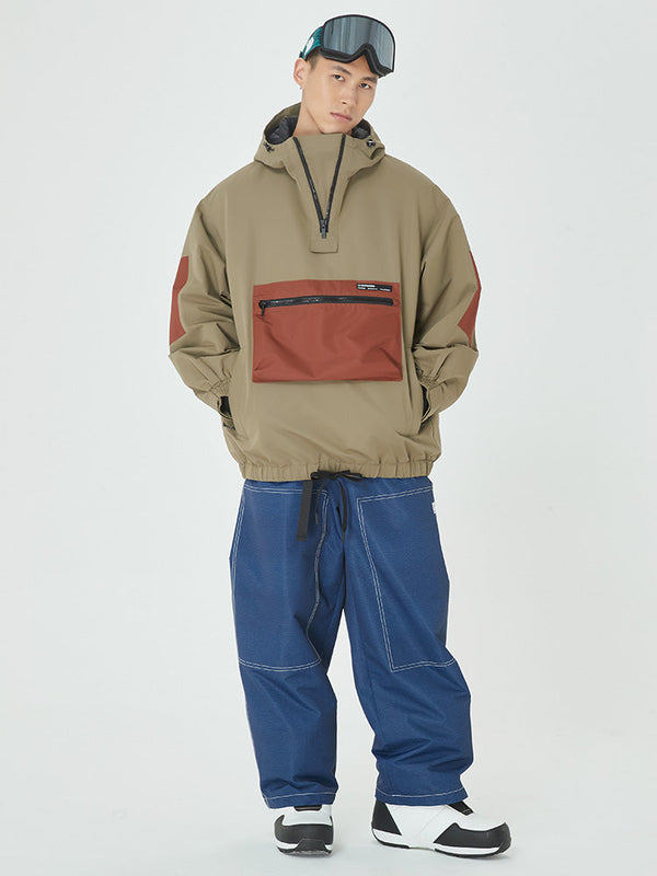 Herren Mountain Freerider Freestyle Skianzug, Baggy-Schneejacke und -hose
