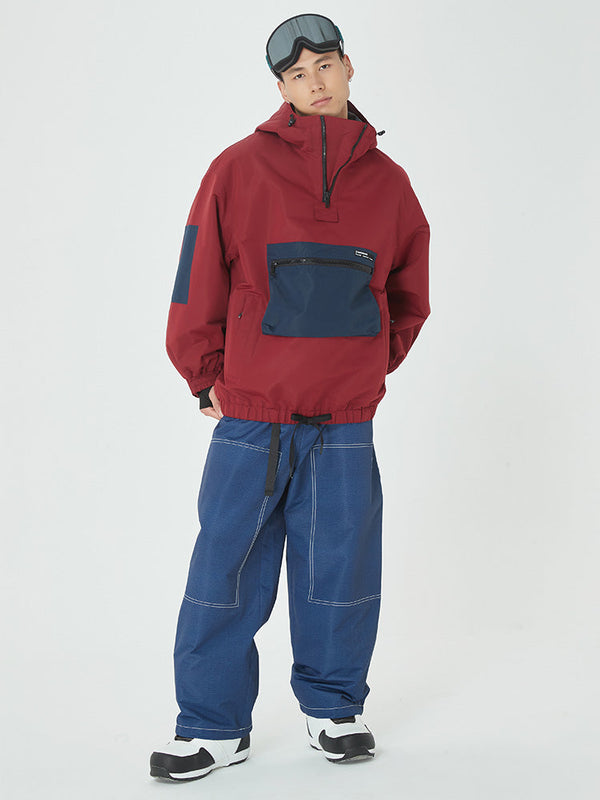 Herren Mountain Freerider Freestyle Skianzug, Baggy-Schneejacke und -hose