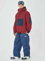 Herren Mountain Freerider Freestyle Skianzug, Baggy-Schneejacke und -hose