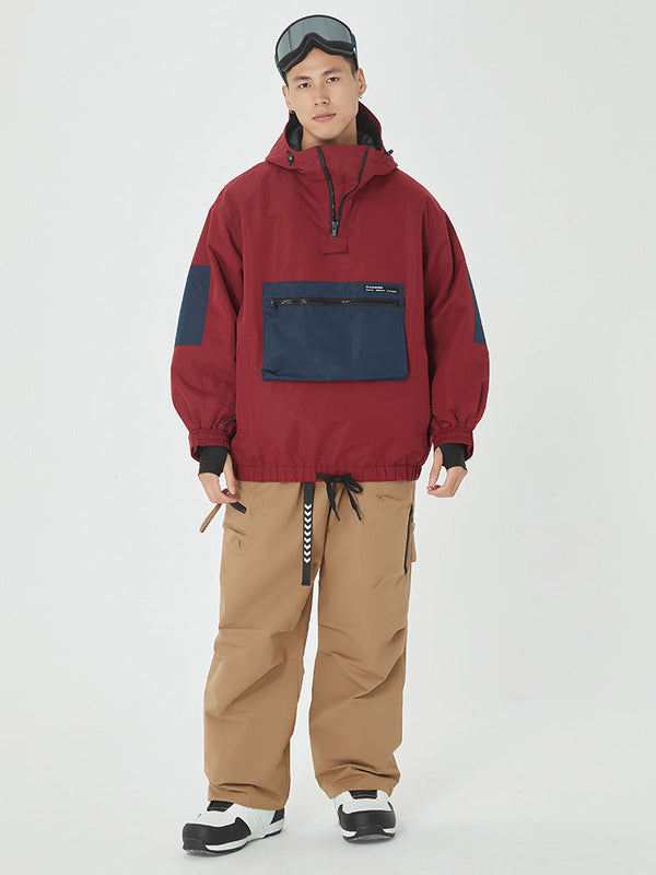 Winter-Bomberjacke für Herren mit passender Cargo-Snowboardhose