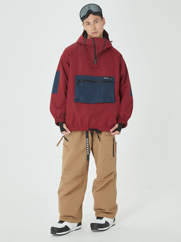 Winter-Bomberjacke für Herren mit passender Cargo-Snowboardhose