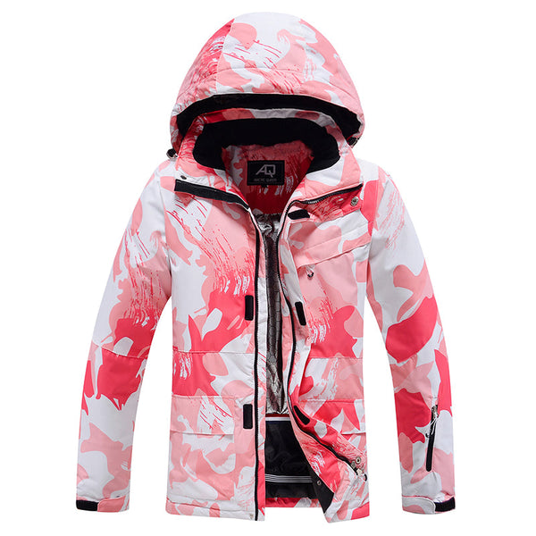 Damen-Schneejacke Arctic Queen, isoliert, rosa, aus Gänsehaut