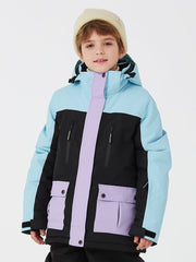 Wasserdichte Unisex-Schneejacke für Kinder und Bergliebhaber