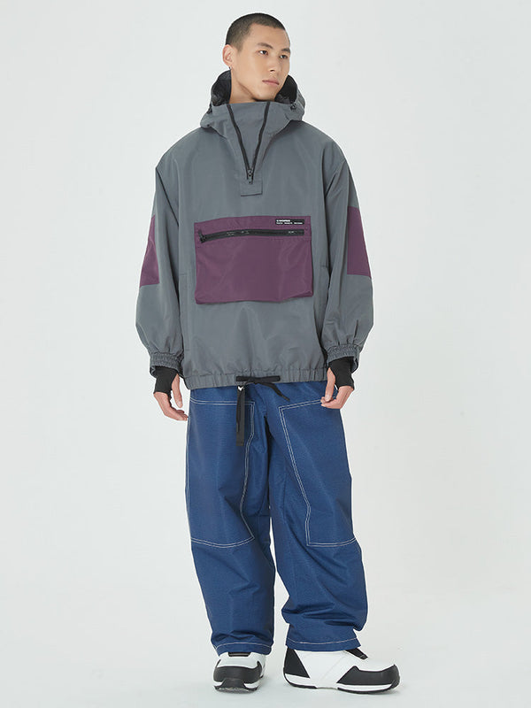Herren Mountain Freerider Freestyle Skianzug, Baggy-Schneejacke und -hose