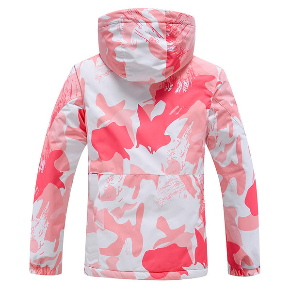 Damen-Schneejacke Arctic Queen, isoliert, rosa, aus Gänsehaut