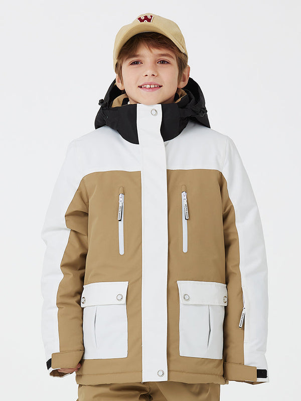 Wasserdichte Unisex-Schneejacke für Kinder und Bergliebhaber