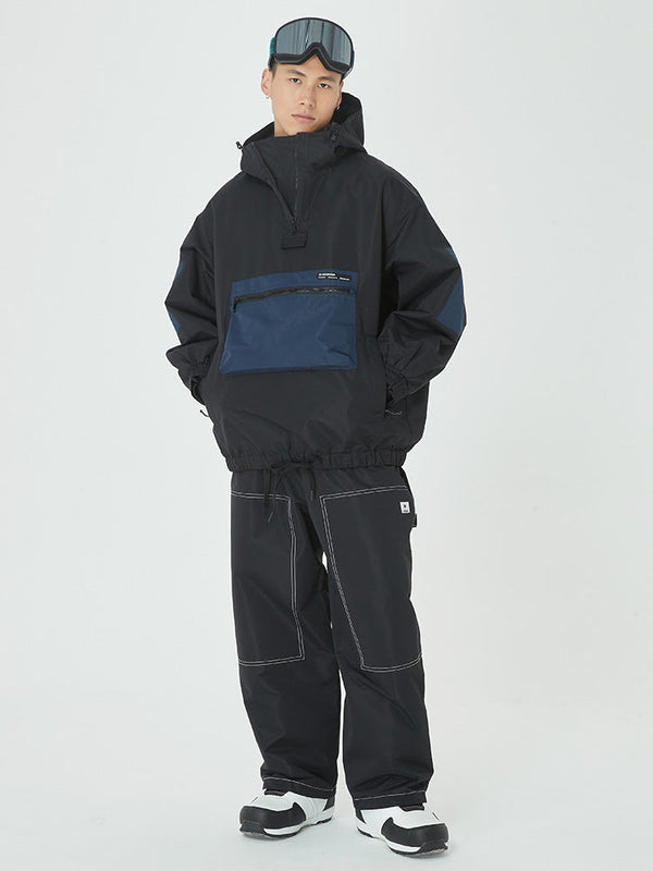 Herren Mountain Freerider Freestyle Skianzug, Baggy-Schneejacke und -hose