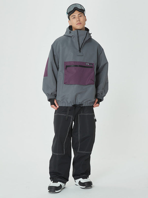 Herren Mountain Freerider Freestyle Skianzug, Baggy-Schneejacke und -hose