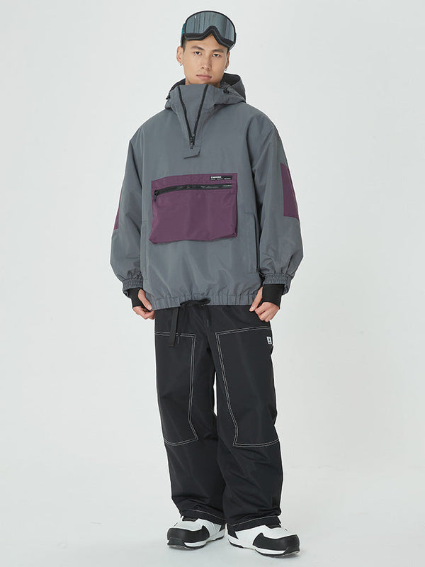 Herren Mountain Freerider Freestyle Skianzug, Baggy-Schneejacke und -hose
