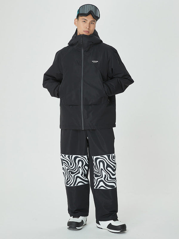 Mountain Breaker Freestyle-Skijacke für Herren & Skihose mit Grafikpanel