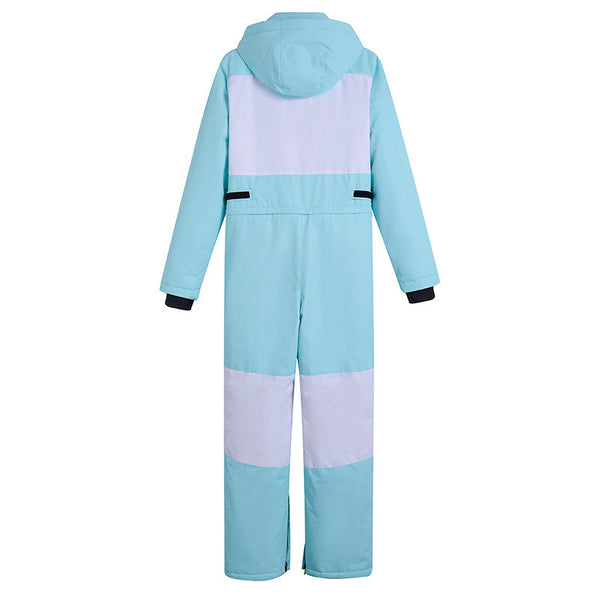 Damen-Schneeanzug in fluoreszierendem Grün