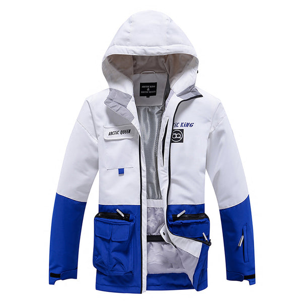 Sportliche Unisex-Schneejacke mit lustigen Punkten