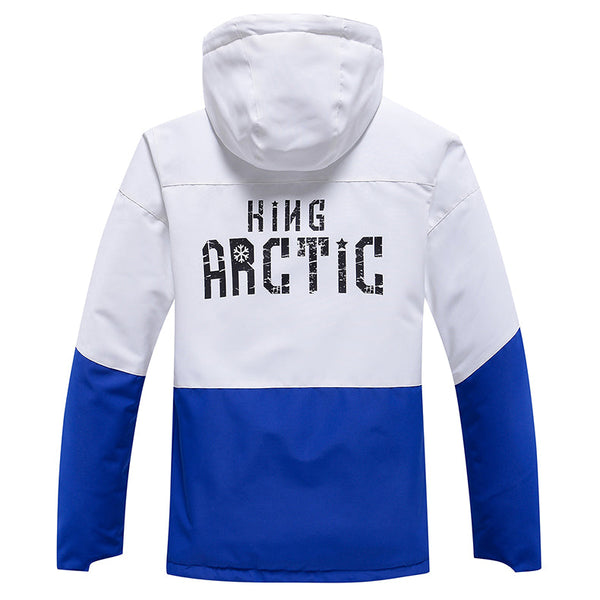 Sportliche Unisex-Schneejacke mit lustigen Punkten