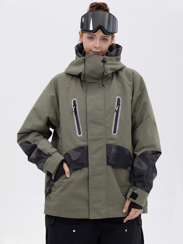 Chillform Glow Trail Reflektierende Camo-Schneejacke für Damen
