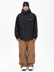 Chill Reflective Snowsuit für Herren zum Nachtskifahren – Set aus Bergjacke und Streetstorm Baggy Pants