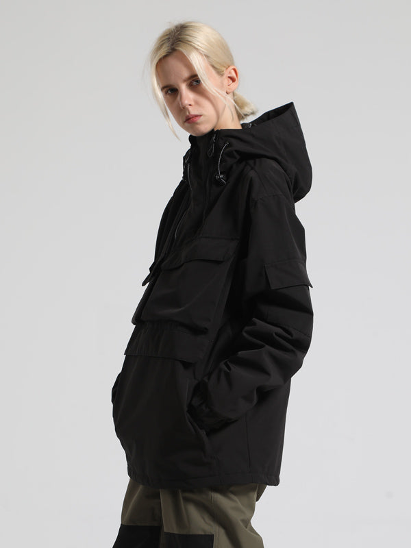 Gsou Snow Winter Action Anorak Cargo Snowboardjacke für Damen