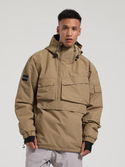 Gsou Snow Winter Action Cargo Anorak Snowboardjacke für Herren