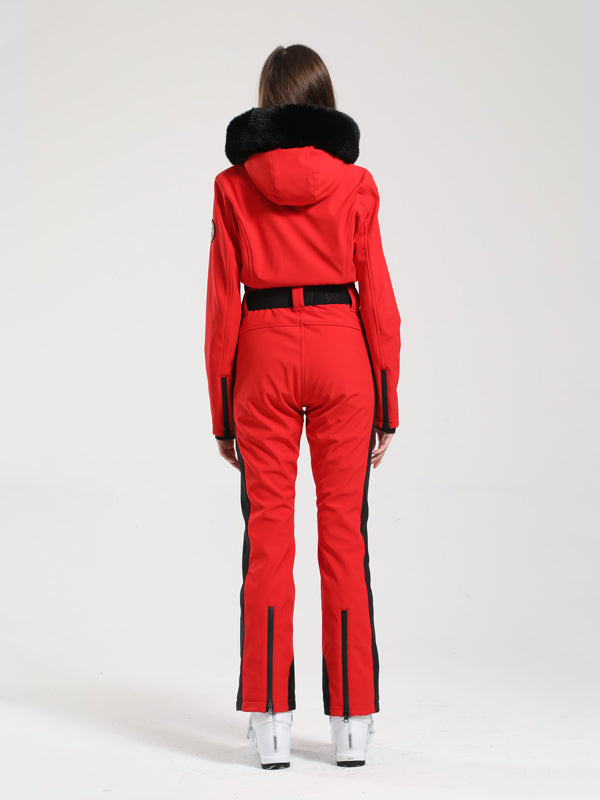 Gsou Snow Classic Damen-Skianzug „Dawn“ mit Kunstpelzbesatz