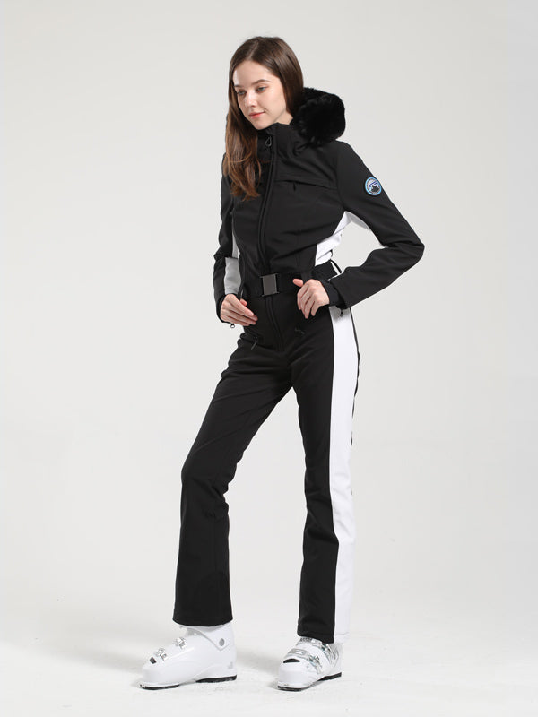 Gsou Snow Classic Damen-Skianzug „Dawn“ mit Kunstpelzbesatz