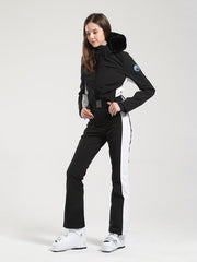 Gsou Snow Classic Damen-Skianzug „Dawn“ mit Kunstpelzbesatz