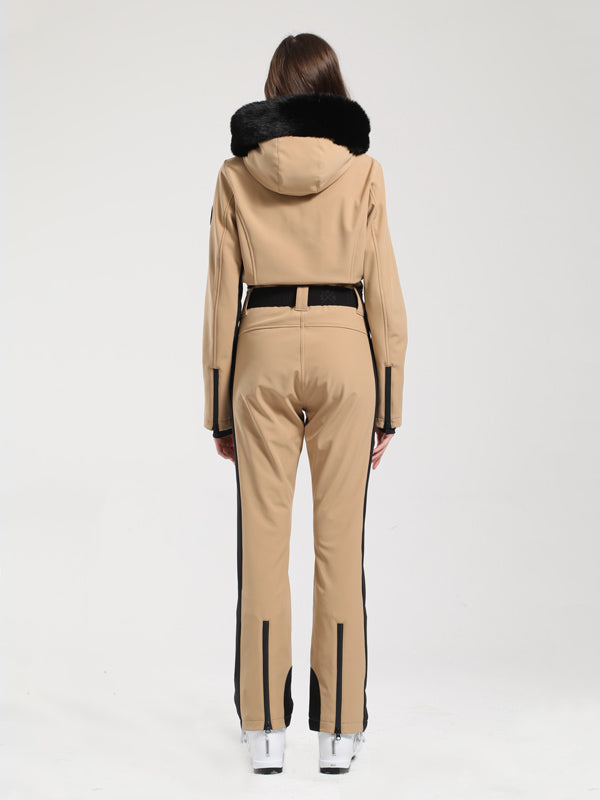 Gsou Snow Classic Damen-Skianzug „Dawn“ mit Kunstpelzbesatz