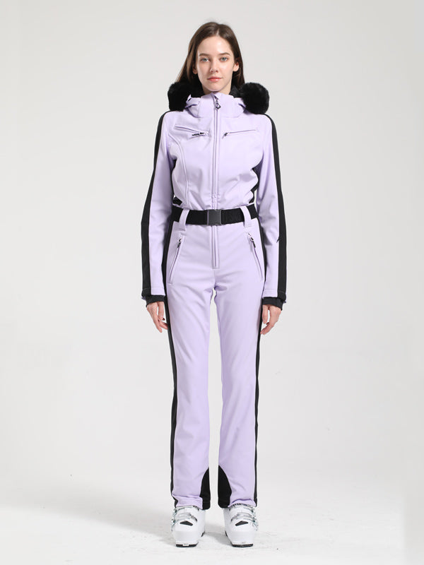 Gsou Snow Classic Damen-Skianzug „Dawn“ mit Kunstpelzbesatz