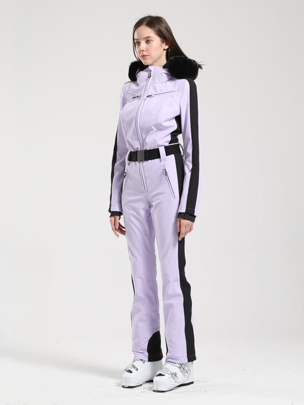 Gsou Snow Classic Damen-Skianzug „Dawn“ mit Kunstpelzbesatz