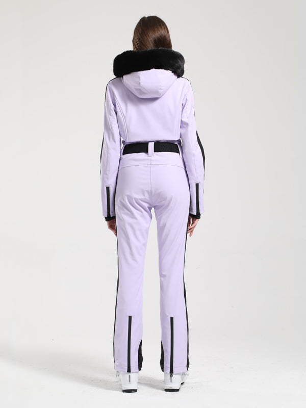 Gsou Snow Classic Damen-Skianzug „Dawn“ mit Kunstpelzbesatz