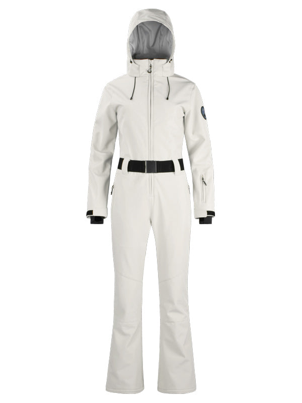 Gsou Snow Classic Damen-Skianzug mit Gürtel und ausgestelltem Bein