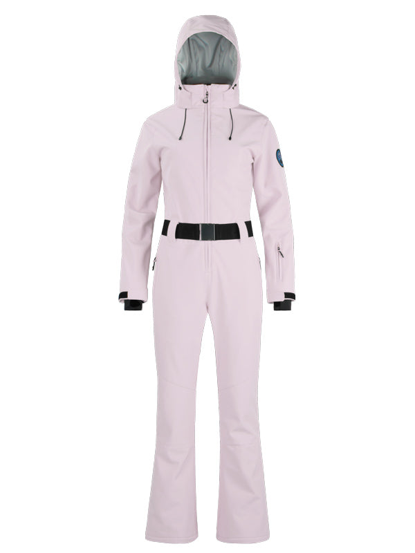 Gsou Snow Classic Damen-Skianzug mit Gürtel und ausgestelltem Bein