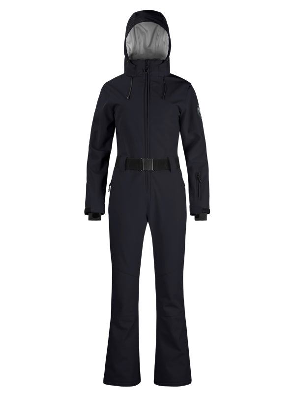 Gsou Snow Classic Damen-Skianzug mit Gürtel und ausgestelltem Bein