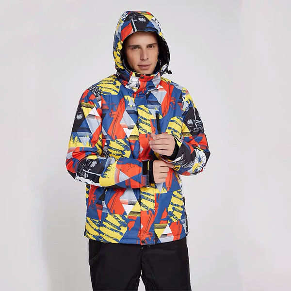 Men's Mutu Snow Landscape Waterproof Insulated Ski Jacket