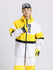 Cosone Herren Winterjacke mit Reißverschluss, Farbblock-Design, Windbreaker und Schneejacke