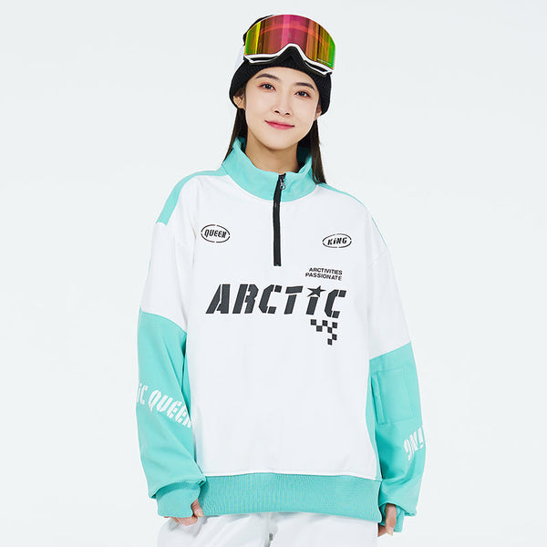 Arctic Queen Fleece-Pullover für Damen mit halbem Reißverschluss
