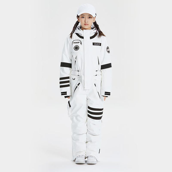 Unisex-Snowboardanzug für Kinder mit hohem Tragekomfort und stylischem NASA-Design