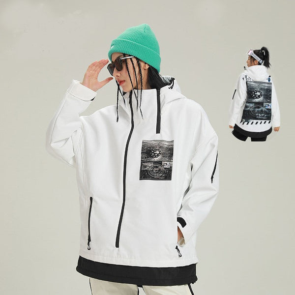 Trendige Herren-Thermoanorak-Schneejacke