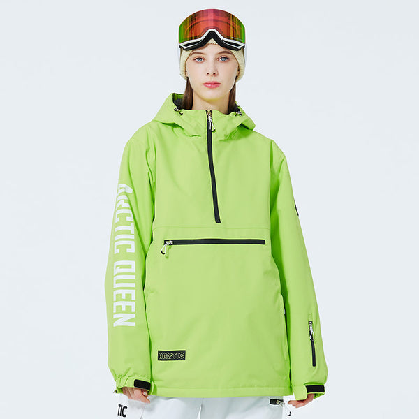 Damen Challenger Half-Zip Anorak-Schneejacke