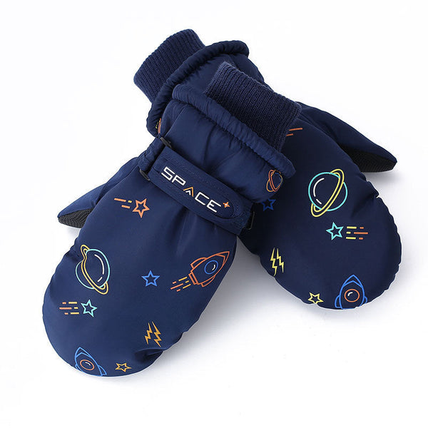Wasserdichte Schneehandschuhe von Snowshred Star Sky für Kinder