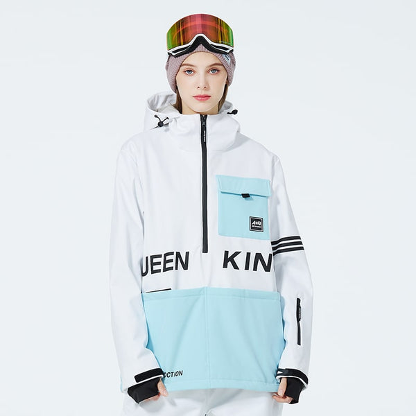 Mountain Peak SnowGuard Damen-Anorakjacke mit halbem Reißverschluss