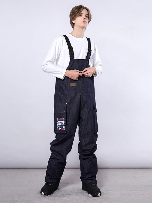 Dook Snow Denim Damen-Schnee-Latzhose