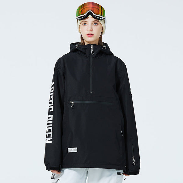 Damen Challenger Half-Zip Anorak-Schneejacke