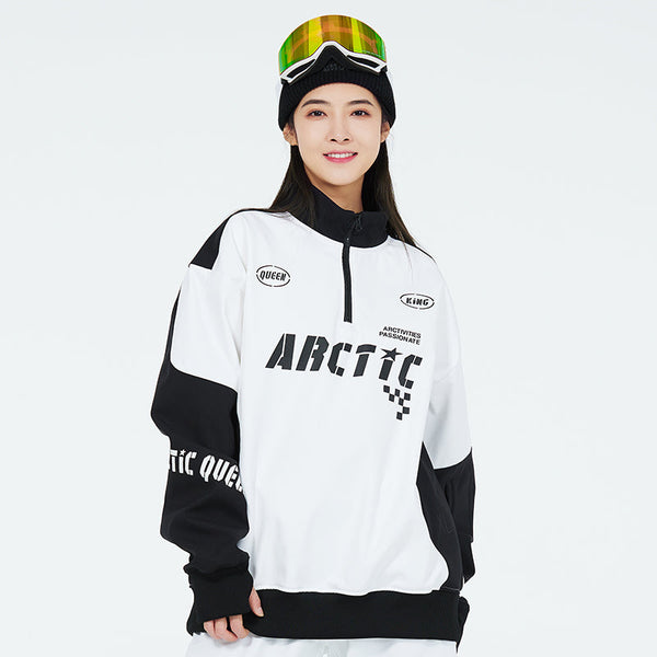 Arctic Queen Fleece-Pullover für Damen mit halbem Reißverschluss