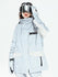 Damen-Winterjacke Vector Winter Invitation Reflektierende Farbblock-Schneejacke