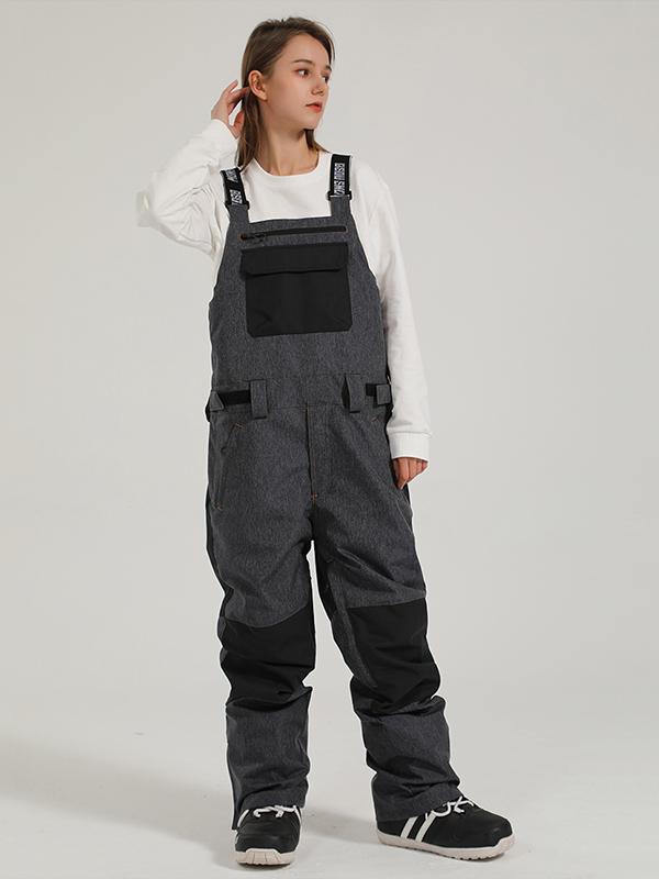 Gsou Snow Mountain Discover Colorblock Ski-Latzhose für Damen