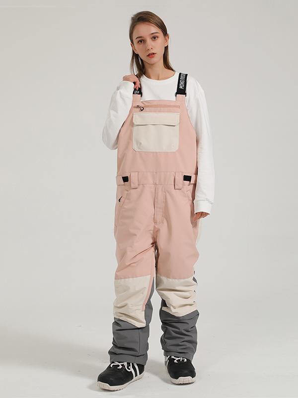 Gsou Snow Mountain Discover Colorblock Ski-Latzhose für Damen