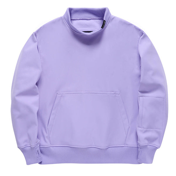 Herren Freestyle Rundhalspullover mit Kängurutasche aus Fleece