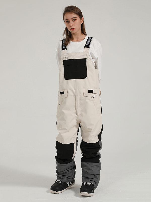 Gsou Snow Mountain Discover Colorblock Ski-Latzhose für Damen