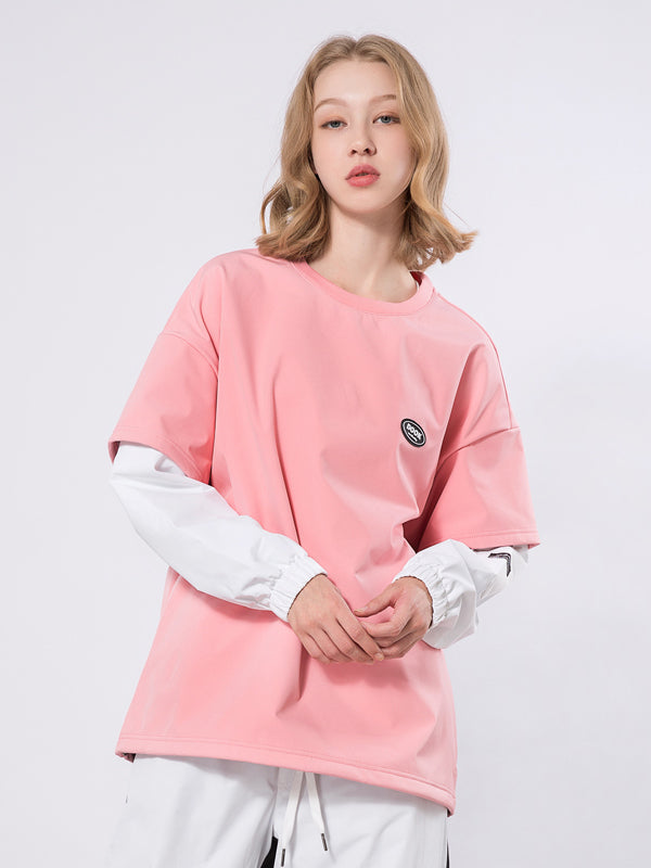 Damen-Pullover Dook Snow Fake Two mit Rundhalsausschnitt
