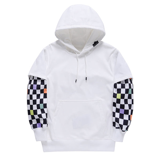 Herren-Fleece-Schneehoodie mit Smiley-Gesicht